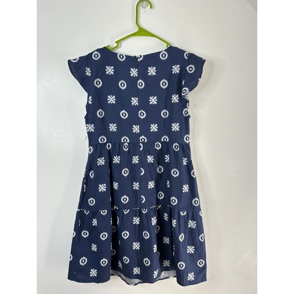 Goodthreads Linen Blend Sundress New! Size Small Geometric Pattern Pockets - Picture 2 of 8